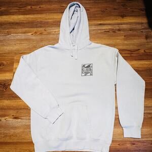 Billabong Sweatshirt Hoodie Medium Ivory and Blk Logo